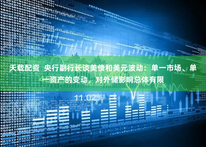 天载配资  央行副行长谈美债和美元波动：单一市场、单一资产的变动，对外储影响总体有限