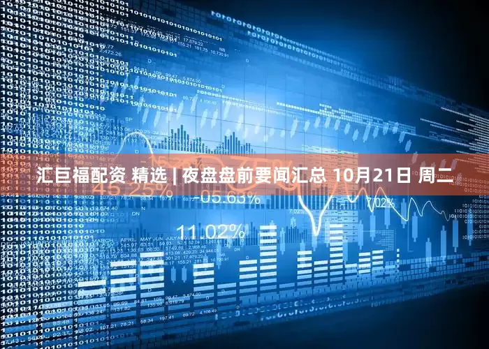 汇巨福配资 精选 | 夜盘盘前要闻汇总 10月21日 周二